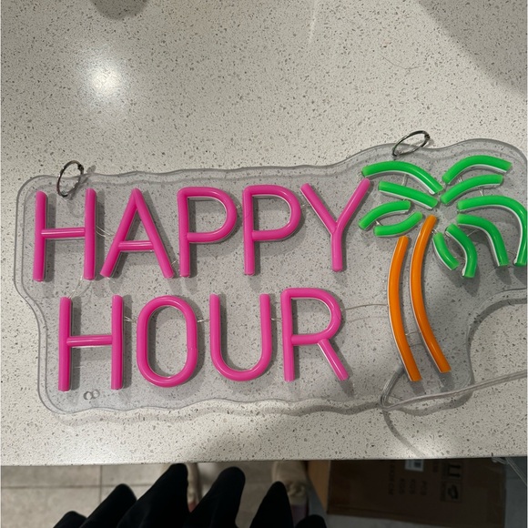 Happy Hour Neon Bar Light - Picture 3 of 5